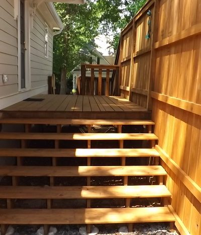 Custom wooded deck